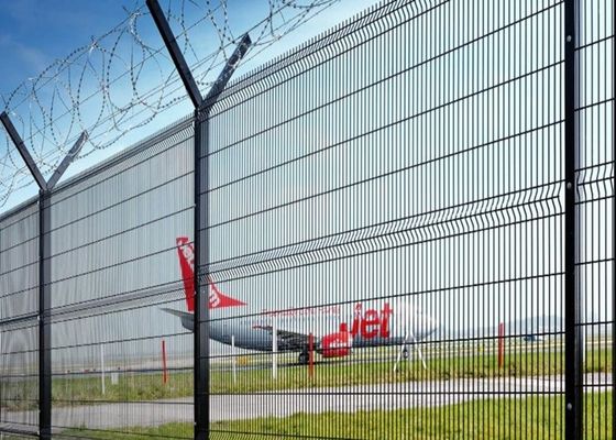 경직 방지 탄소 강철 PVC 코팅 안전 울타리 용 용접 철망