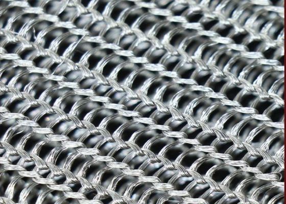 2개의 인치 폭 긴밀하 와이어 메쉬 다중 필라멘트 오래가는 플랫 라운드