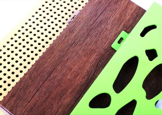 반대 습도 퍼포레이티드 알루미늄 전면 플레이트 플루오르카본 코팅