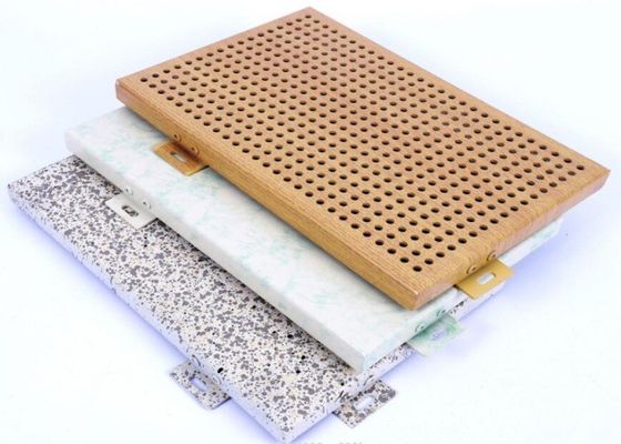 반대 습도 퍼포레이티드 알루미늄 전면 플레이트 플루오르카본 코팅