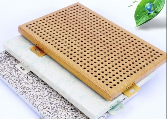 반대 습도 퍼포레이티드 알루미늄 전면 플레이트 플루오르카본 코팅