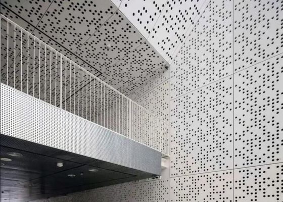 외벽 장식용 다채로운 PVC 코팅 천공 알루미늄 시트